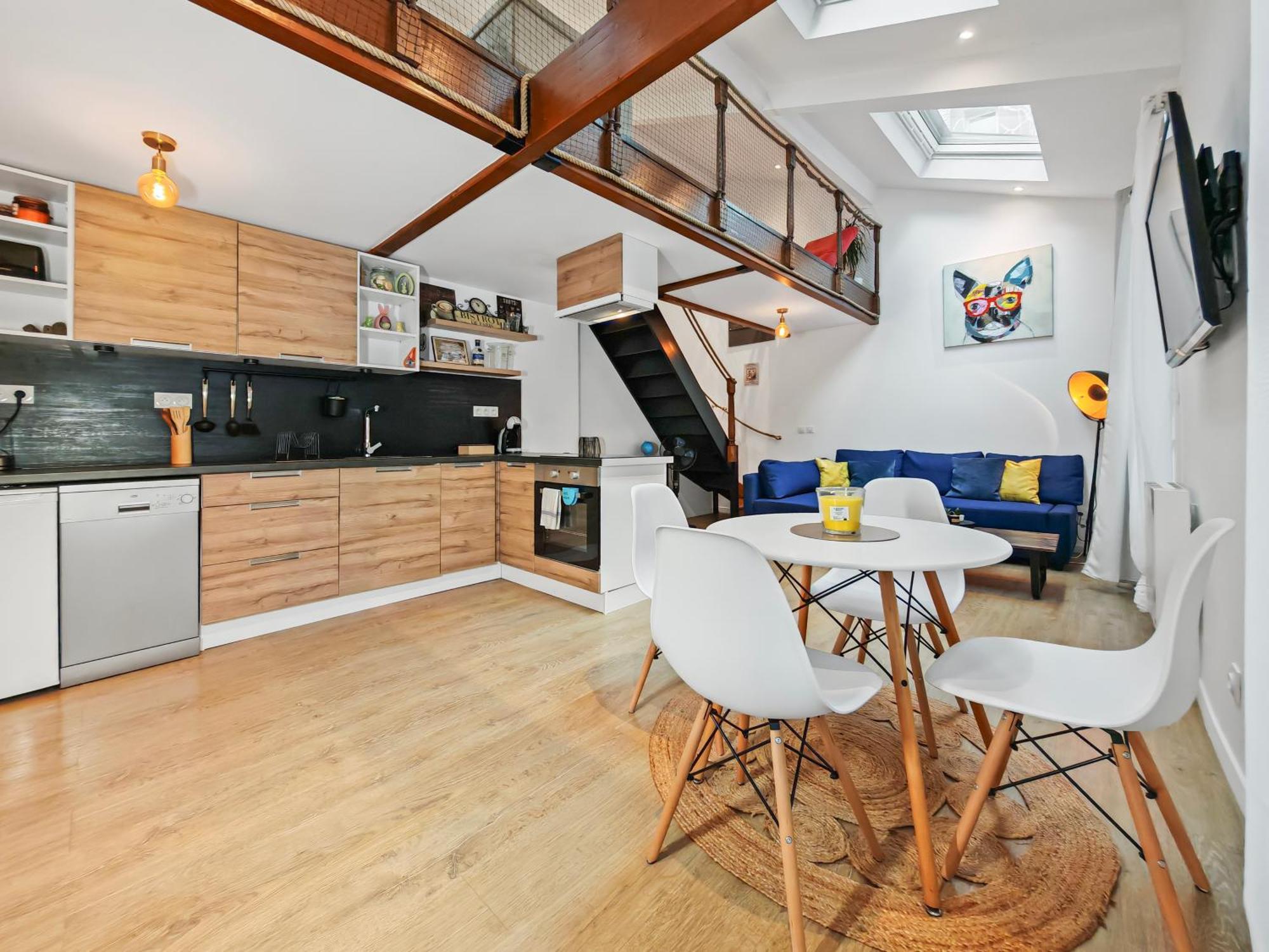 Appartamento Loft Duplex A 2 Min De Paris - Parking Gratuit Le Pré-Saint-Gervais Esterno foto